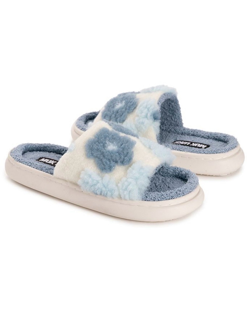 Pacific Blue MUK LUKS Marsai Women's Slip-On Floral Slippers | Medium 7-8 New